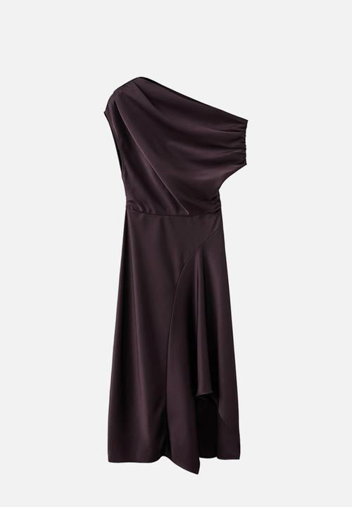 MANGO - Dress mery- dark brown