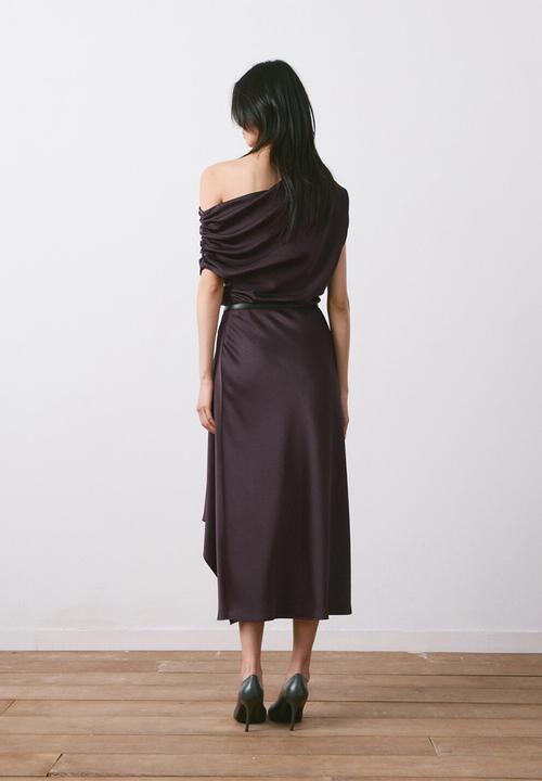 MANGO - Dress mery- dark brown