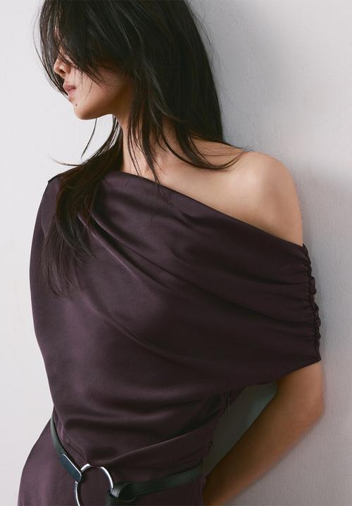 MANGO - Dress mery- dark brown