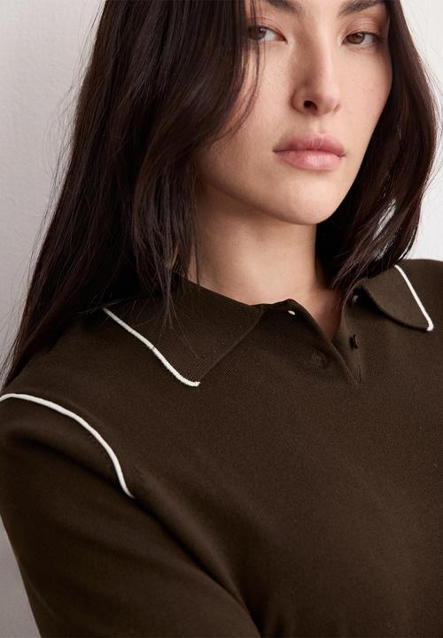 MANGO - Sweater felice- dark brown