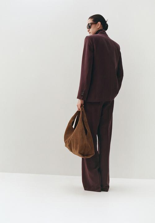 MANGO - Trousers veronica- medium purple