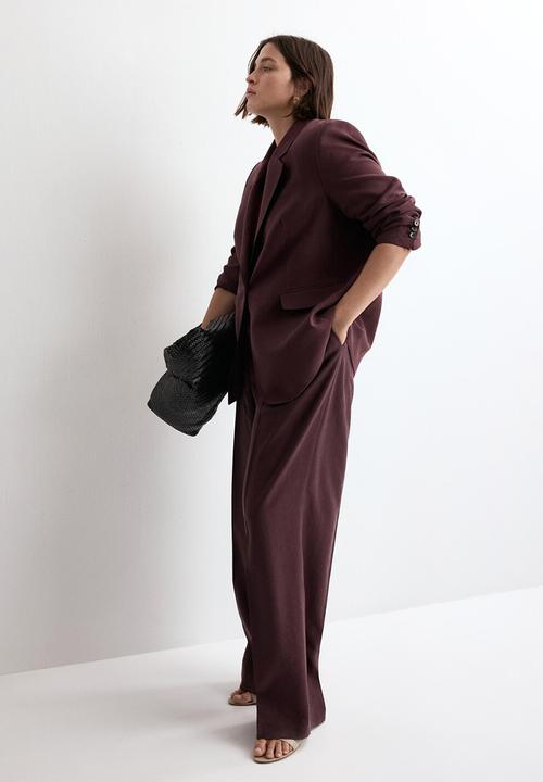 MANGO - Trousers veronica- medium purple