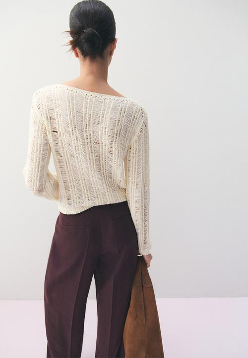 MANGO - Trousers veronica- medium purple