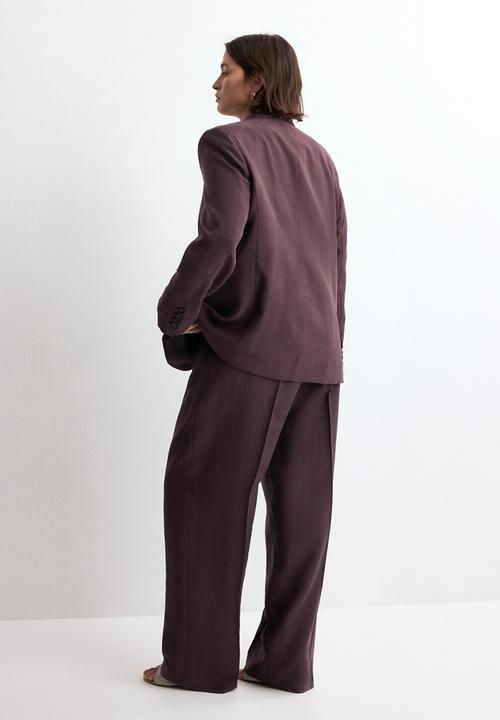 MANGO - Trousers veronica- medium purple