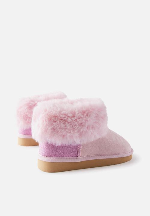 Cotton On - Kids Home Boot - Tea Party Pink
