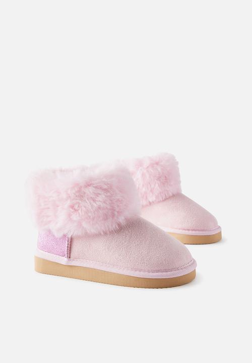 Cotton On - Kids Home Boot - Tea Party Pink