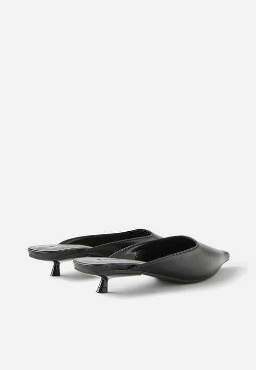 Cotton On - Kai kitten heel - black smooth
