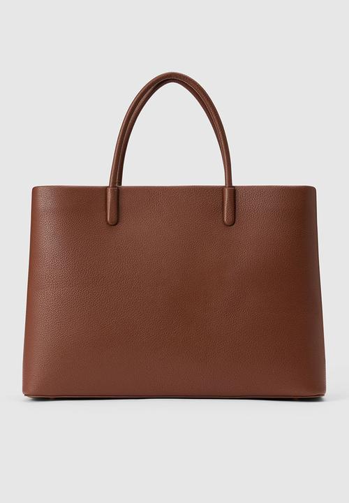 Forever New - Romy refined laptop bag in chocolate