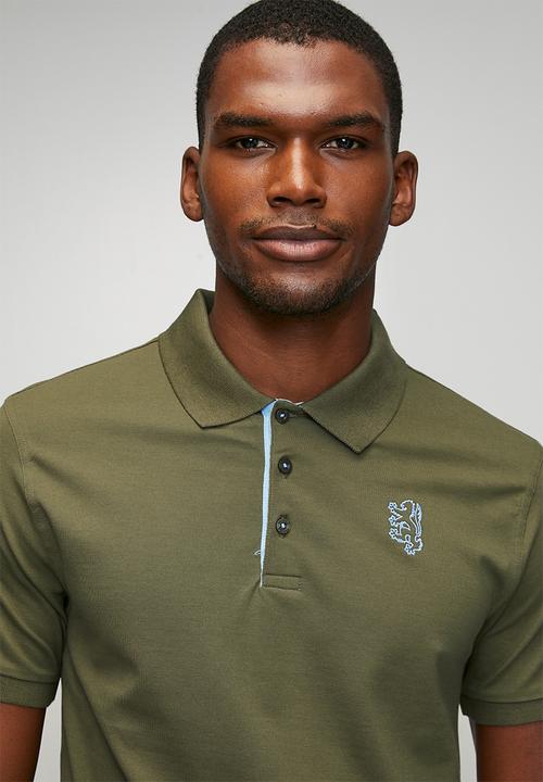 Pringle of Scotland - Aiden Slim Fit Pique Golfer - Olive