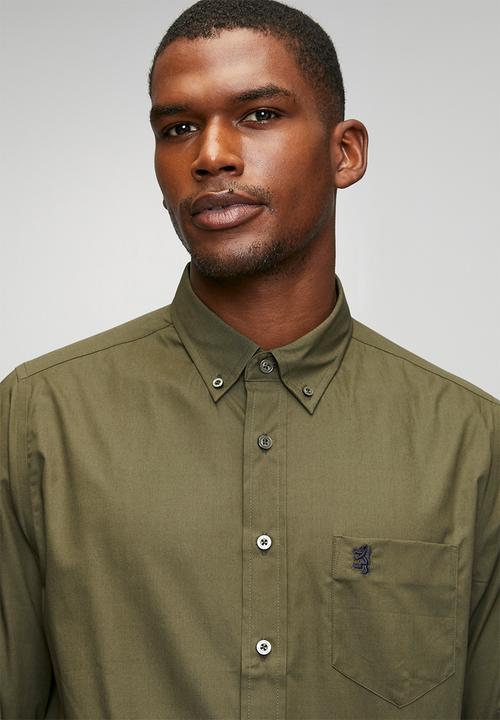 Pringle of Scotland - Jacob Long Sleeve Classic Stretch Shirt - Olive