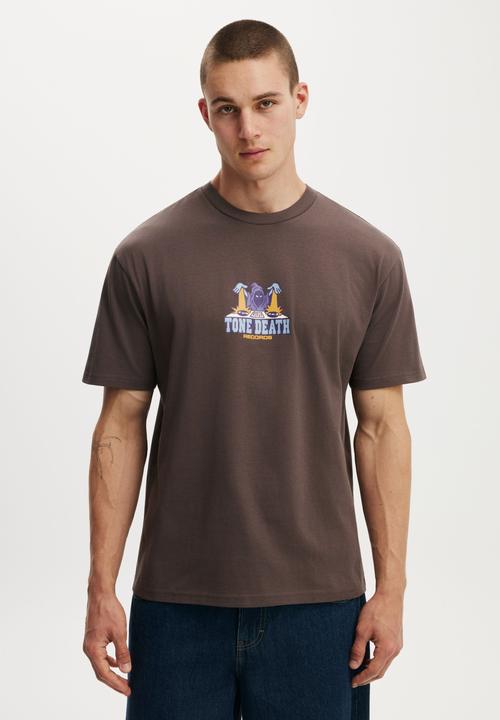 Everyday Fit Graphic T-Shirt - Washed Chocolate / Tone Death