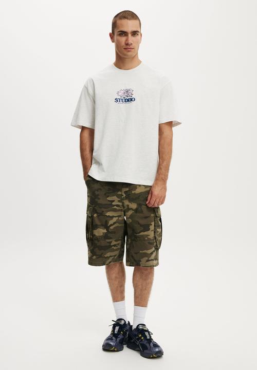 Cotton On - Everyday Fit Graphic T-Shirt - White Marle / No Problems