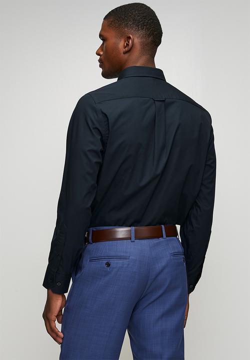 Pringle of Scotland - Jacob Long Sleeve Classic Stretch Shirt - Navy