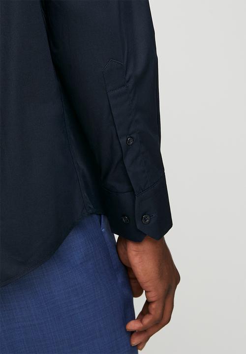 Pringle of Scotland - Jacob Long Sleeve Classic Stretch Shirt - Navy