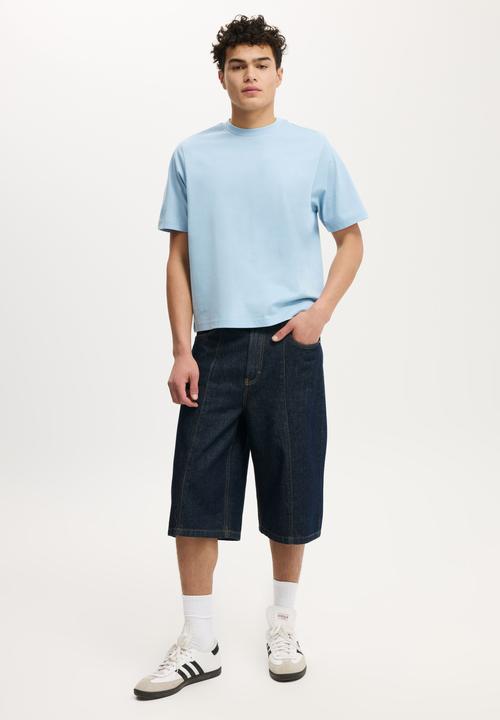Cotton On - Cropped Fit T-Shirt - Pearl Blue