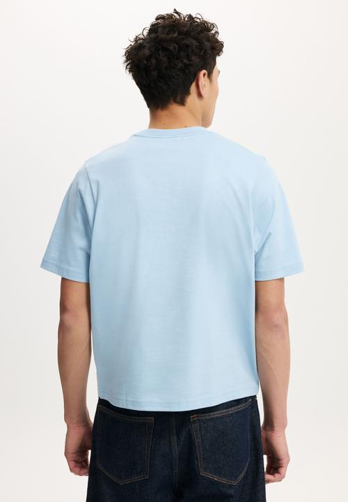 Cotton On - Cropped Fit T-Shirt - Pearl Blue