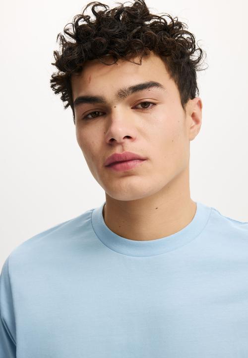 Cotton On - Cropped Fit T-Shirt - Pearl Blue