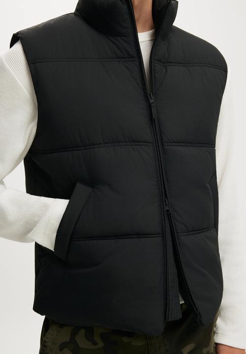 Cotton On - Puffer Vest - Black