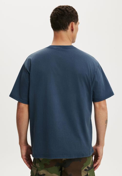 Cotton On - Everyday fit T-shirt - auto navy wash