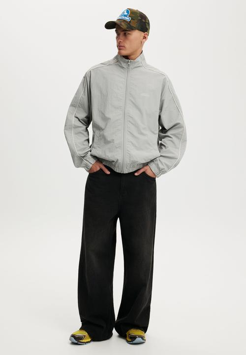 Cotton On - Panelled Spray Jacket - Grey / Bone