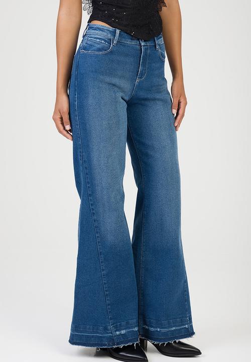 SISSY BOY - Gia Wide Leg Jeans  - Medium Vintage