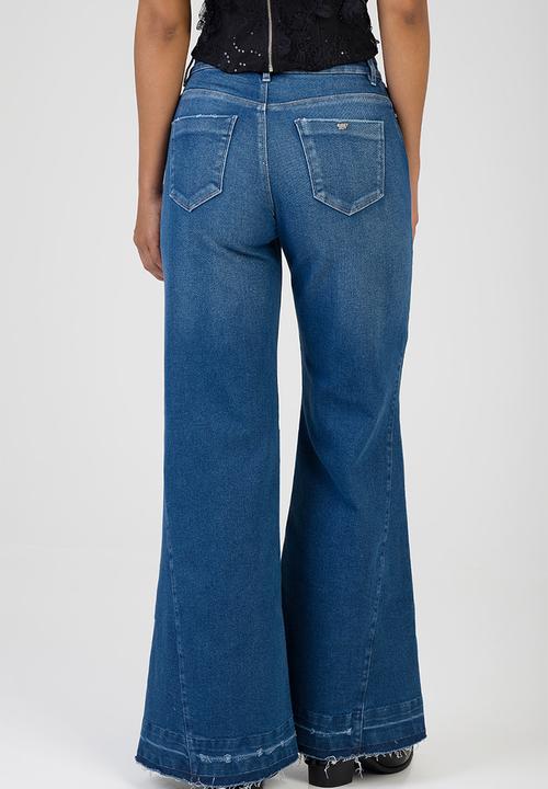 SISSY BOY - Gia Wide Leg Jeans  - Medium Vintage