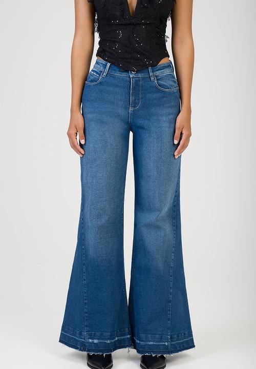 SISSY BOY - Gia Wide Leg Jeans  - Medium Vintage