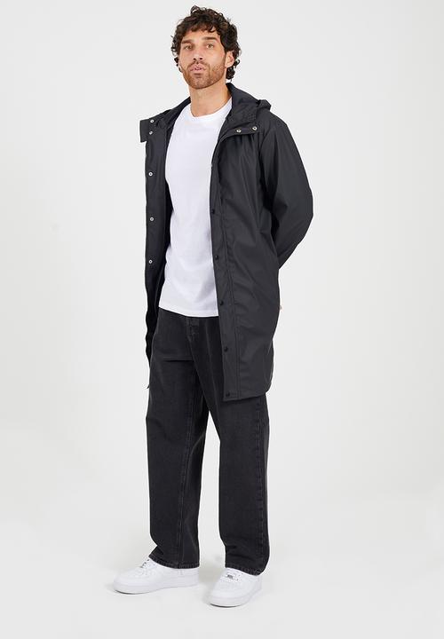 Brave Soul - Rubberised Hooded Parka - Black