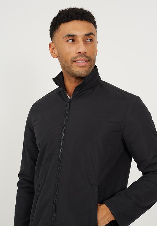 Zip Through Jacket- Black