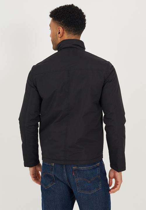 Zip Through Jacket- Black