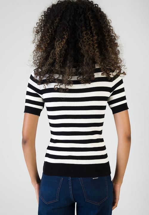 SISSY BOY - Never Stop Knit Top - Black/Off White