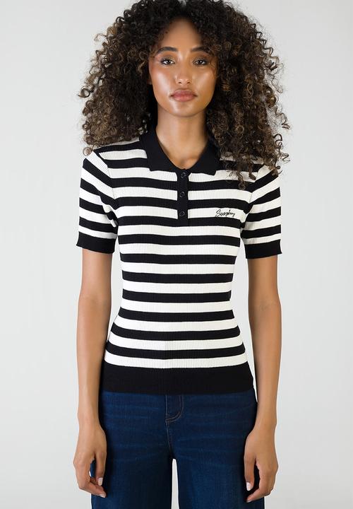 SISSY BOY - Never Stop Knit Top - Black/Off White