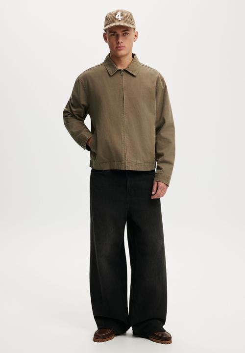 Cotton On - Harrington Jacket - Washed Khaki