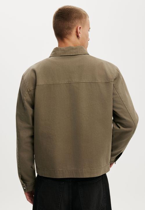 Cotton On - Harrington Jacket - Washed Khaki