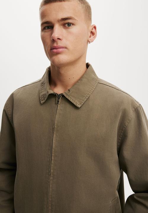 Cotton On - Harrington Jacket - Washed Khaki