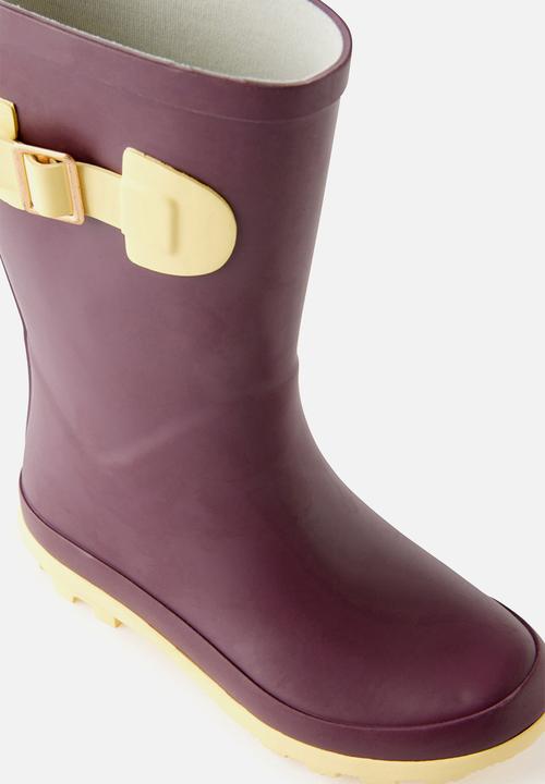 Cotton On - Kids Tall Rainboot - Bordeaux