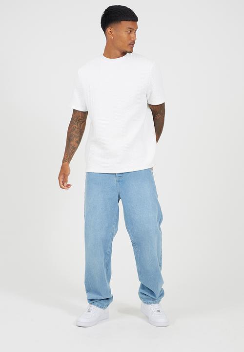 Brave Soul - Oversized Fit Crew Neck Tshirt - Cream