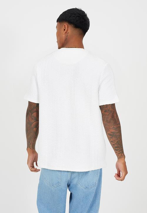 Brave Soul - Oversized Fit Crew Neck Tshirt - Cream