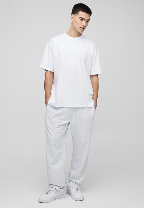 boohooMAN - MAN. Oversized Crew Neck T-shirt - White
