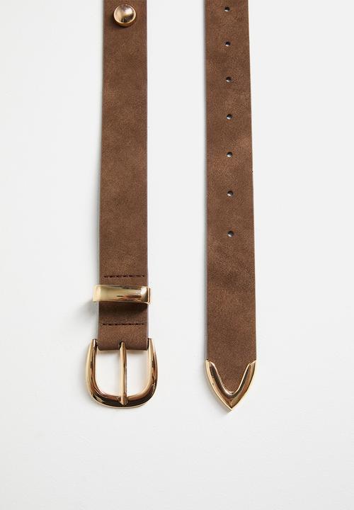 Tessa Design - Azra Studded Belt - Brown