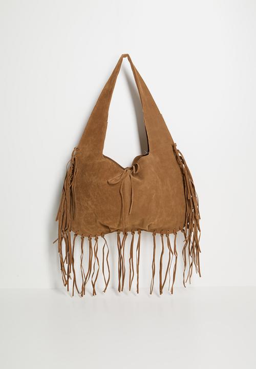 Tessa Design - Ada Tassle Slouch Bag - Tan