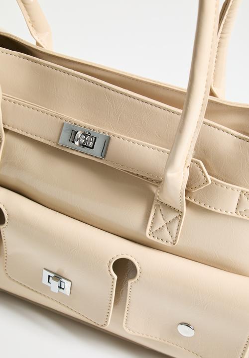 Tessa Design - Adira Satchel Bag - Cream