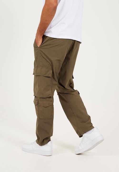 Brave Soul - Cotton Poplin Cargo Pant - Khaki