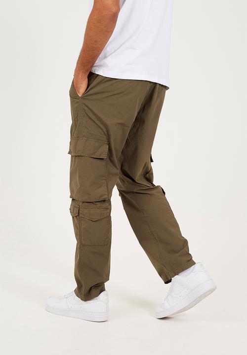 Brave Soul - Cotton Poplin Cargo Pant - Khaki