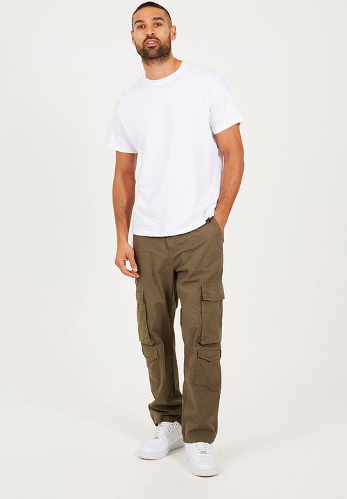 Brave Soul - Cotton Poplin Cargo Pant - Khaki