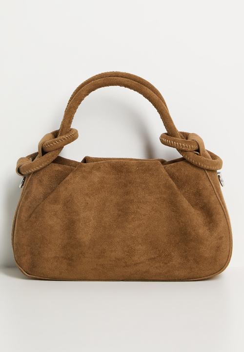 Tessa Design - Agnes Top Handle Pouch Bag - Tan