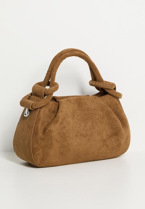 Tessa Design - Agnes Top Handle Pouch Bag - Tan