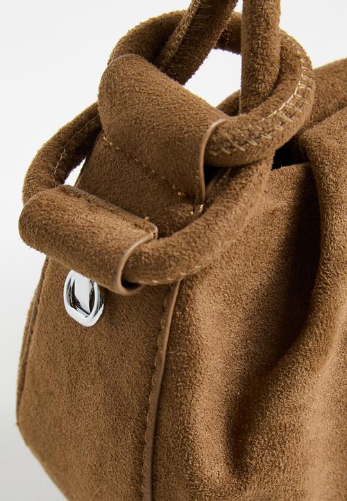 Tessa Design - Agnes Top Handle Pouch Bag - Tan