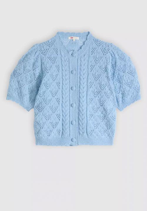Levi’s® - Pauline pointelle ss cardi - glacier lake novelty stitch