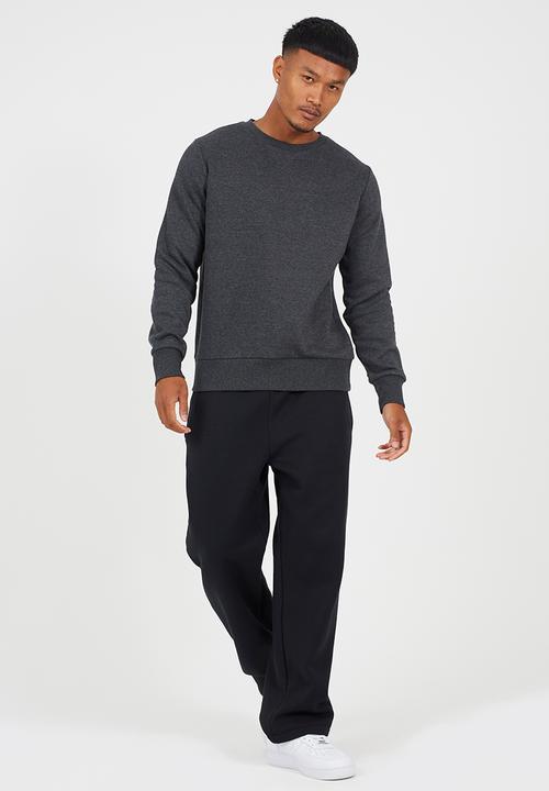 Brave Soul - Crew Neck Sweatshirt - Charcoal Marl